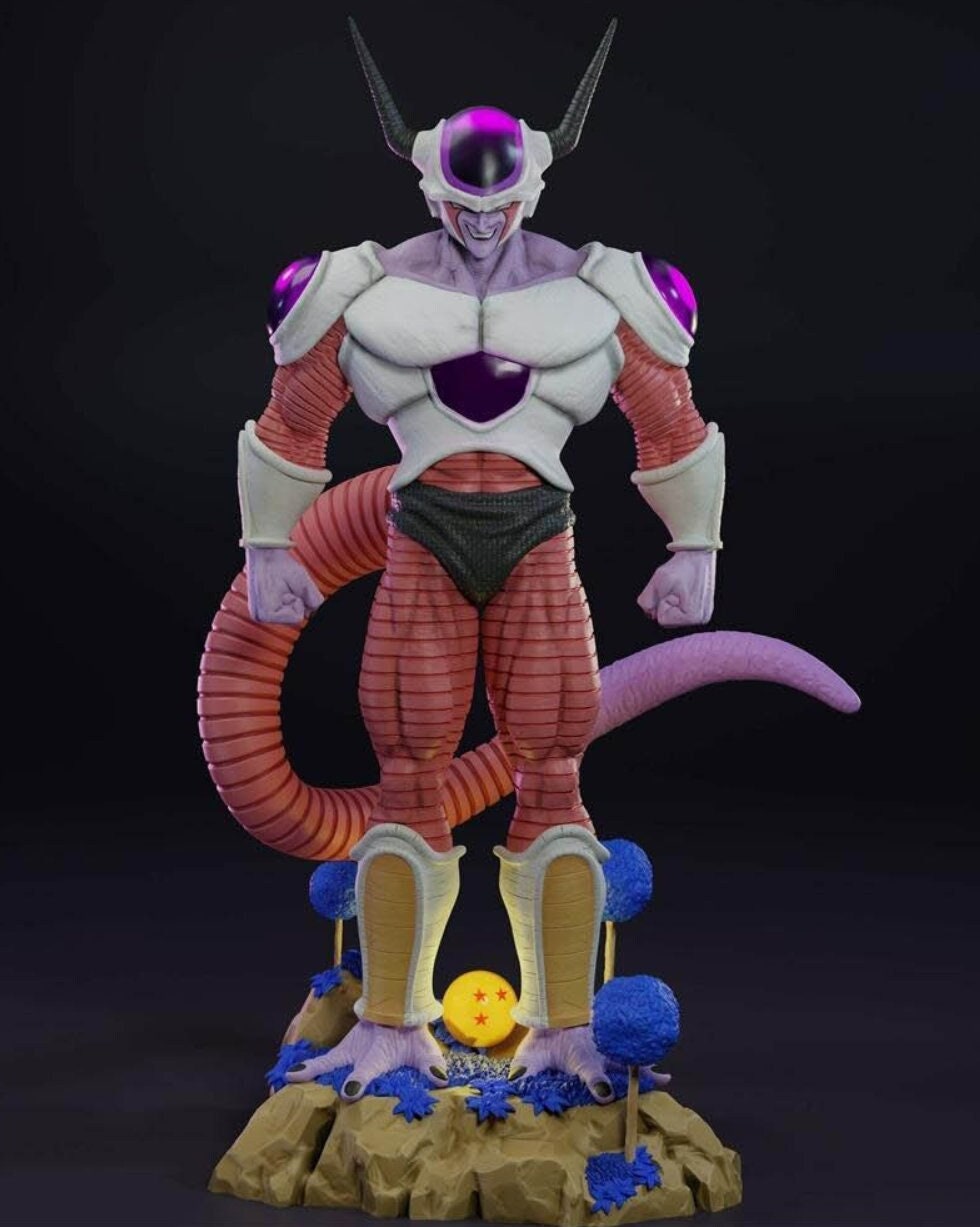 Adesivo Desenho Dragon Ball Z Freeza Primeira Forma Resinado