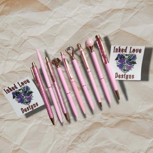 Pink Writing Pen Set - Stationary from your Prison Wife