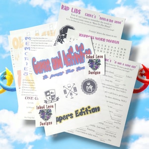 Games & Activities - Rappers Edition -  Stationary from your Prison Wife
