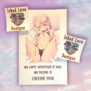 First Obbsession Naughty greeting card - CUSTOMIZABLE Stationary from your Prison Wife