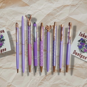 Purple Writing Pen Set - Stationary from your Prison Wife