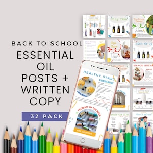 DoTERRA Social Bundle / Ritorno a scuola / Contenuti mensili e copia / Grafica con oli essenziali / Oli in classe / Fatto per te / Istantaneo