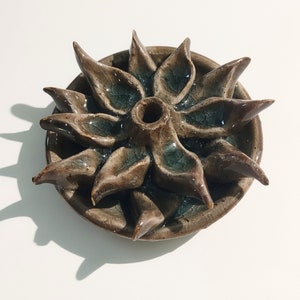 Ceramic Lotus Flower Incense Burner