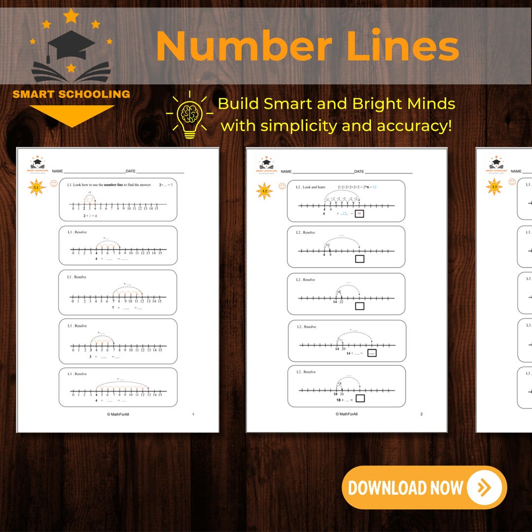 Singapore Math Number Lines for Kids, Learn Smartly With Number Lines ...