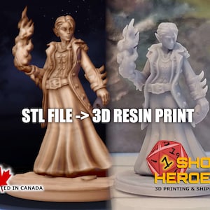 Custom 3D Mini Resin Printing of STL Files - Painting Option - Canadian Shipping