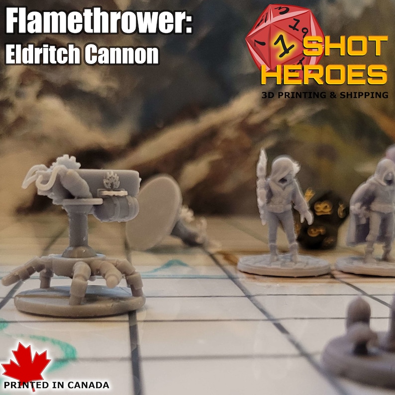 Eldritch Cannon Minis - Pack of 3 - Flamethrower, Force Ballista ...