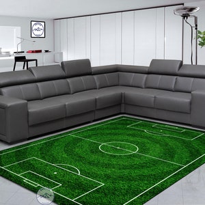 Football Rug, Football Court Rug, Soccer Rug, Soccer Court Rug, Sport Rug, Room Rug, Living Room Rug, Modern Rug, Gift Rug, Printed Rug