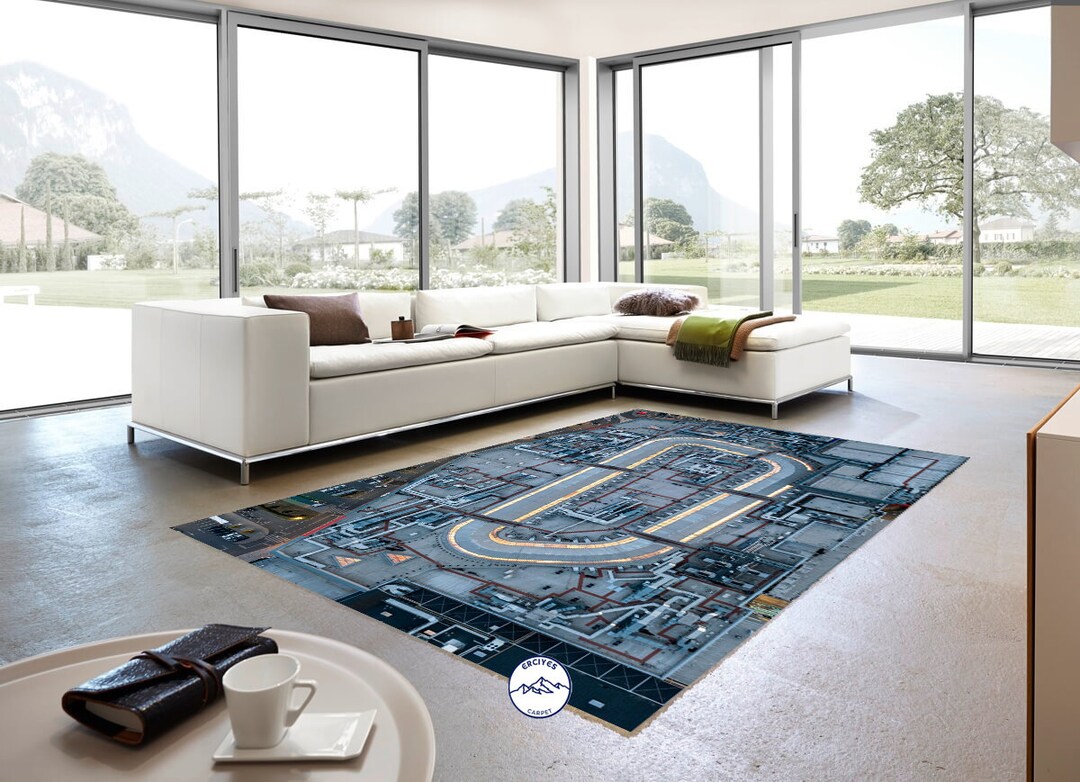 Industrial Building Rug, Art Rug, Style Rug, Digital Rug, Abstract Rug ...