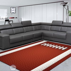 American Football Rug, American Soccer Ball Rug, Abstract Rug, Living Room Rug, Modern Rug, Popular Rug, Printed Rug