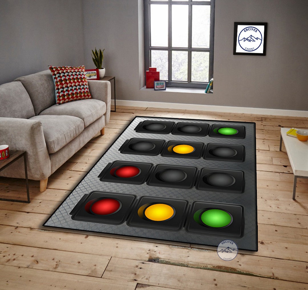 Stop Light Rug Traffic Lights Rug: Educational Driving Decor - Etsy