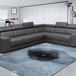 3D Hole Illusion Rug: Modern Living Room Decor