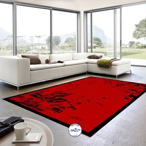 Red Rug, Canva Rug, Room Rug, Art Rug, Style Rug, Digital Rug, Abstract Rug, Living Room Rug, Modern Rug, Popular Rug, Printed Rug