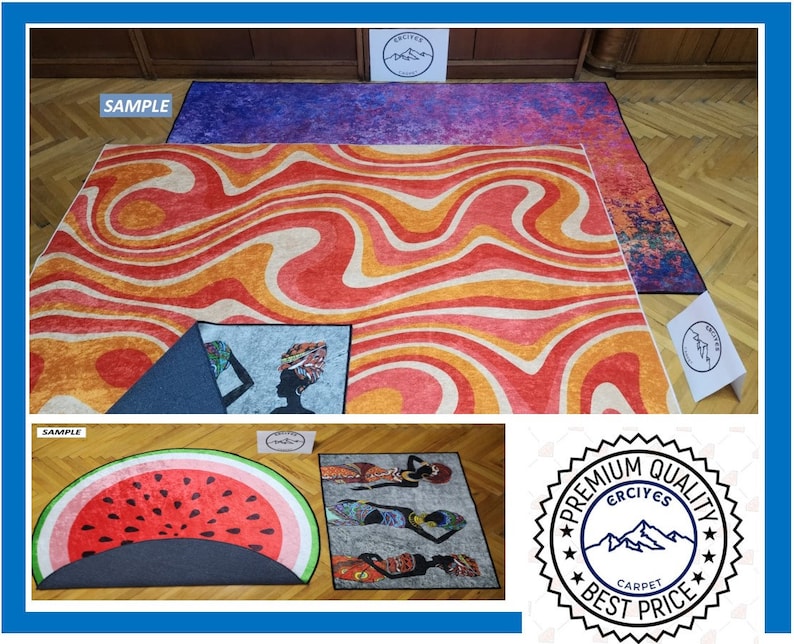 LaVelahome Alfombra De Cocina Artística Con Diseño Inspirado En Los