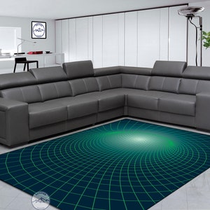 Vortex Effect Rug: Modern Abstract Art Rug