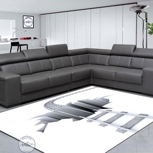 3D Hole Rug: Modern Living Room Printed Rug