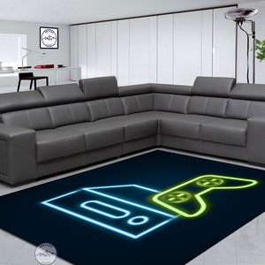Game Console Rug, Game Room Rug, Gamepad Rug, Game Rug, Digital Rug, Room Rug, Living Room Rug, Modern Rug, Popular Rug, Printed Rug