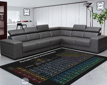 Periodic Table Rug: Modern Science Educational Rug