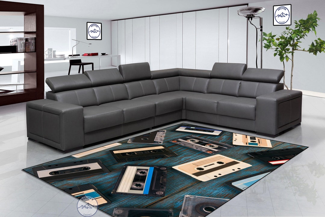 Cassette Tape Rug: Modern Music Room Rug - Etsy
