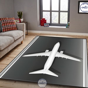 Airport Runway Rug: Kids Room Decor, Plane Design