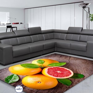 Orange Rug, Fruit Rug, Kitchen Rug, Organic Rug, Hd Rug, Digital Rug, Abstact Rug, Living Room Rug, Modern Rug, Popular Rug, Printed Rug