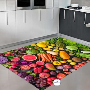 Kitchen Rug, Mixed Fruit Rug, Room Rug, Art Rug, Style Rug, Digital Rug, Abstract Rug, Living Room Rug, Modern Rug, Popular Rug, Printed Rug