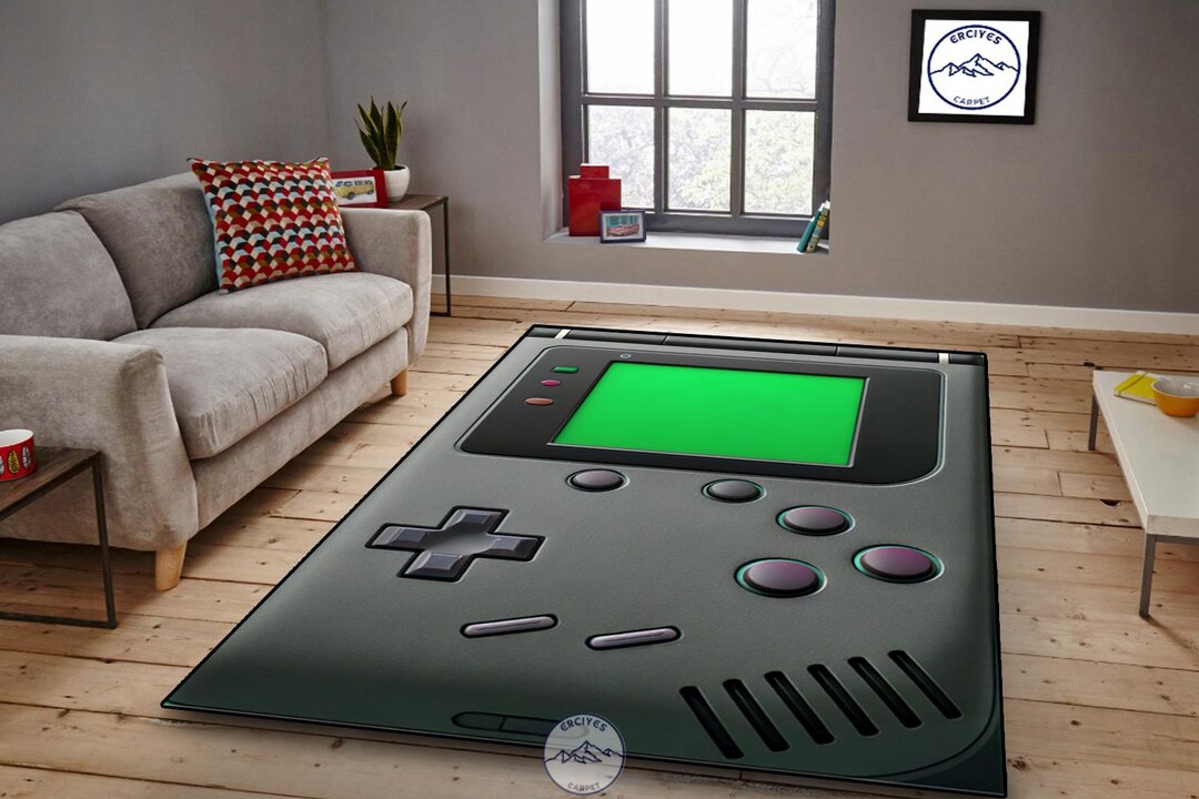 8 Bit Rug Retro Handheld Gaming Rug, Pixel Art Arcade Carpet, Classic 8-bit ...