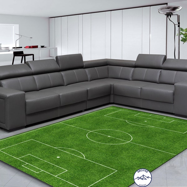 Football Rug, Astroturf Pitch Rug, Green Rug, Match Rug, Sport Rug, Abstact Rug, Living Room Rug, Modern Rug, Popular Rug, Printed Rug