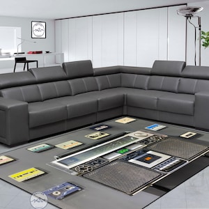 Kassettenrekorder, Kassettenteppich, Musik-Player-Teppich, Digitalteppich, Teppich für Zimmer, Wohnzimmer, Teppich, Gedruckter Teppich