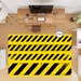 Floor Paint Rug Warning Sign Rug Yellow Rug Style Rug - Etsy