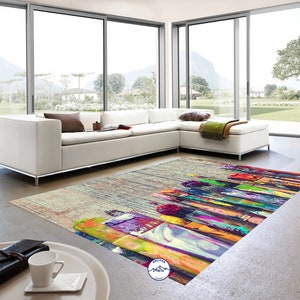 Brush Rug, Canva Rug, Paint Rug, Room Rug, Art Rug, Digital Rug, Abstract Rug, Living Room Rug, Modern Rug, Popular Rug, Printed Rug