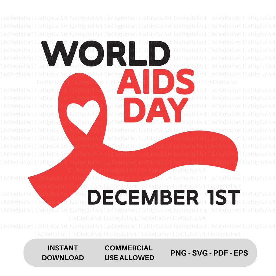 World Aids Day Svg, Aids Awareness Svg, Aids Day Svg, Aids Awareness ...
