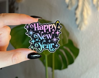 Pegatina de Feliz Año Nuevo