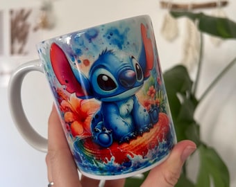 Taza con motivo de punto completo