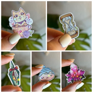 Various Holo Stickers // kawaii holographic stickers