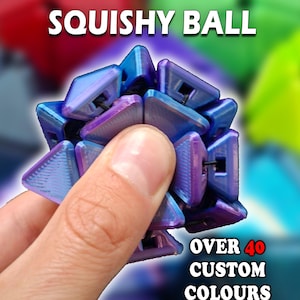 Knautschbarer Fidget Ball | Stressabbau Spielzeug | Befriedigendes Squishy Spielzeug | Squishy Stressball | Stim Spielzeug | 3D Druck | 3D Geschenk | Sensorisches Spielzeug