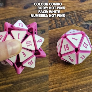 Custom Squishable D20 - Fidget Dice | Squishy Dice | Dice for D&D | Fidget Toy | Desk toy | 3D Printing | 3D Gift | Sensory Toy image 9