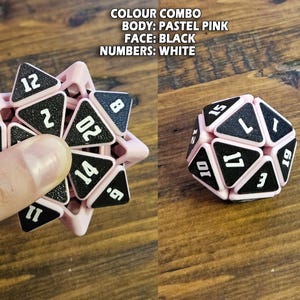 Custom Squishable D20 - Fidget Dice | Squishy Dice | Dice for D&D | Fidget Toy | Desk toy | 3D Printing | 3D Gift | Sensory Toy image 8