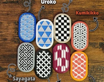 Satisfying Magnetic Japanese Pattern Fidget Slider – Haptic Desk Toy for ADHD & Stress Relief