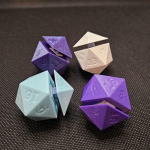 D20 Clicker Fidget | Custom Colours | Fidget toy | Stress Relief Toy | DnD Clicker | DnD Dice