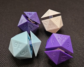 D20 Clicker Fidget | Custom Colours | Fidget toy | Stress Relief Toy | DnD Clicker | DnD Dice