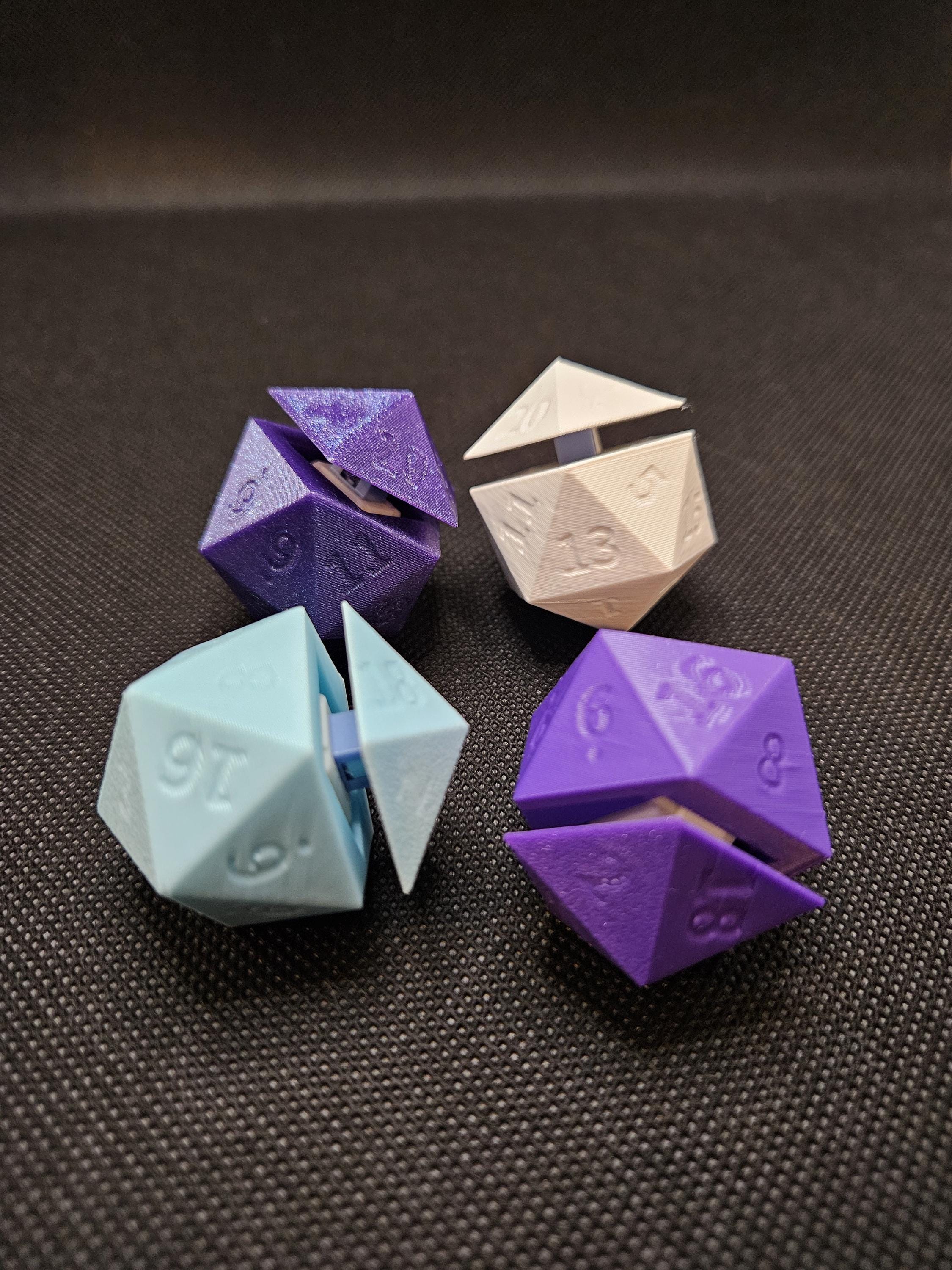 D20 Clicker Fidget | Custom Colours | Fidget toy | Stress Relief Toy | DnD Clicker | DnD Dice