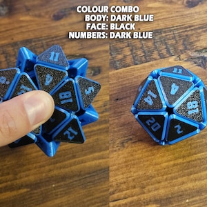 Custom Squishable D20 - Fidget Dice | Squishy Dice | Dice for D&D | Fidget Toy | Desk toy | 3D Printing | 3D Gift | Sensory Toy image 6