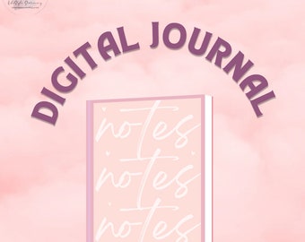 Diario digital con tapa rosa