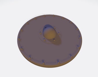 10 verschillende ronde schilden voor wargaming en kit-bashing op schaal 28/32 mm