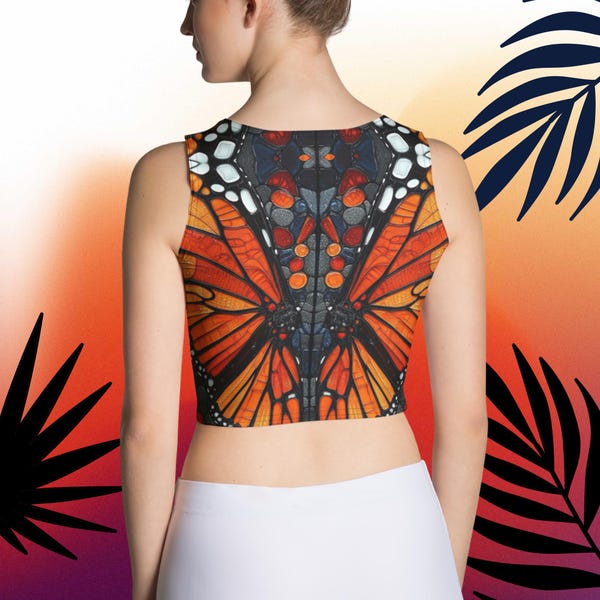MIDRIFF FRILL TOP LOVE BIRD
