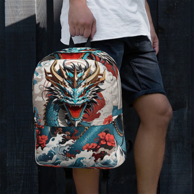 Fierce Dragon Backpack Girls Boys School Bookbag Men Women Etsy