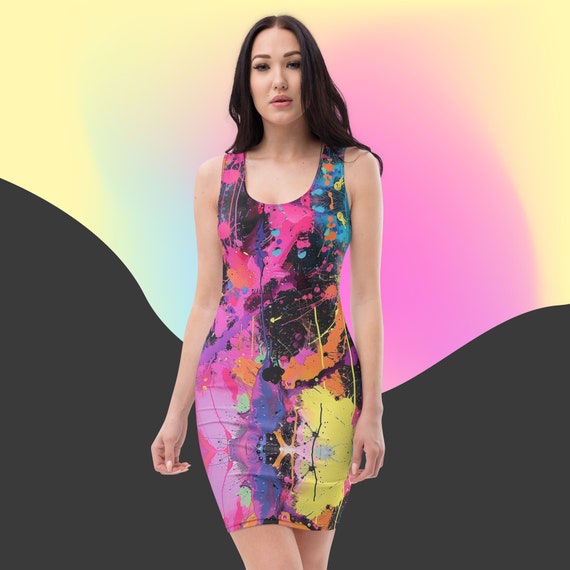 非売品 清水玲子 COLORFUL PICTURES AZZAKVG Womens Summer Sleeveless Side Slit Bodycon Maxi