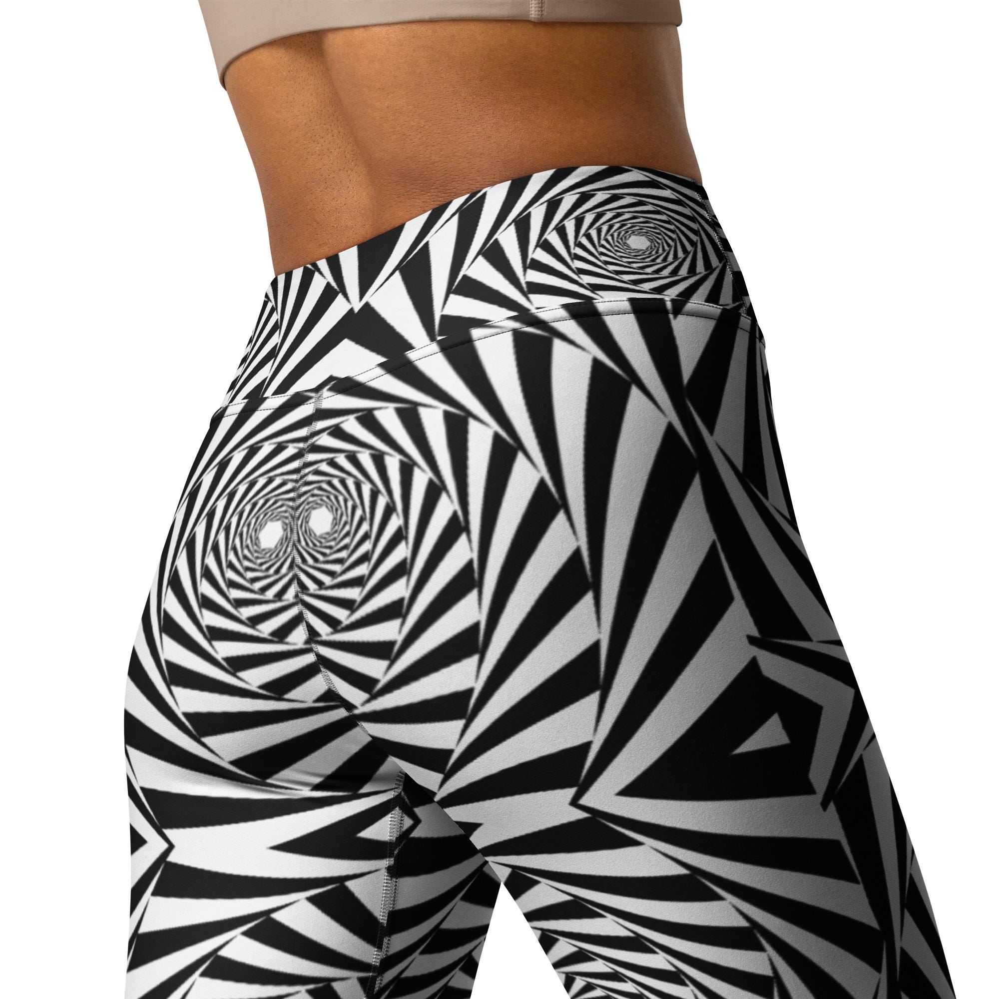 Hypnotic Trance Leggings Psychedelic Festival Party Pants High