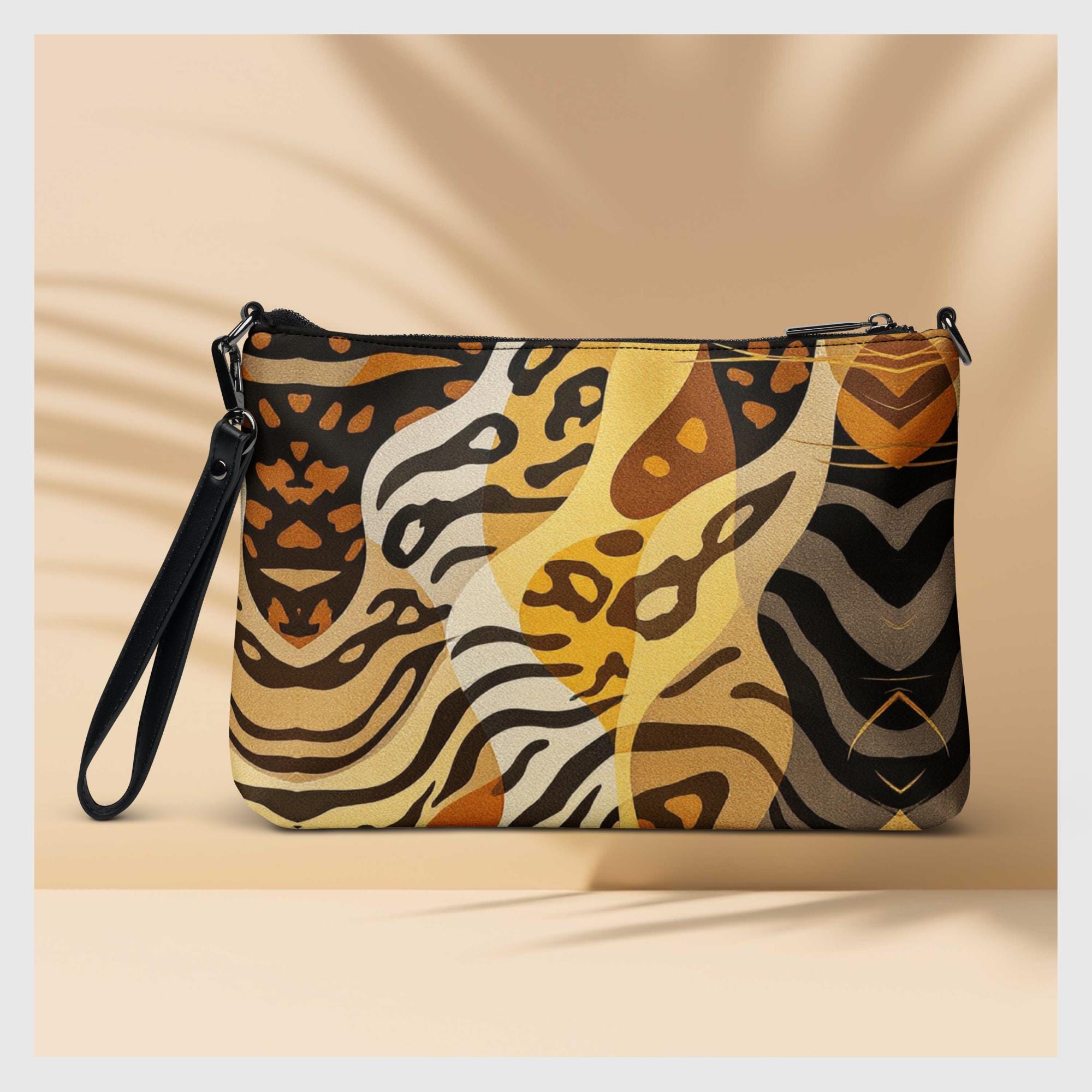 Zebra Print Clutch Handbag