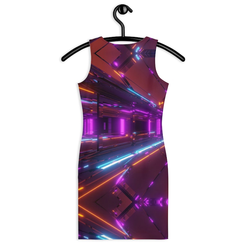 Techno Rave Dress Glow Bodycon Clubwear Dance Club Dresses Women's Mini